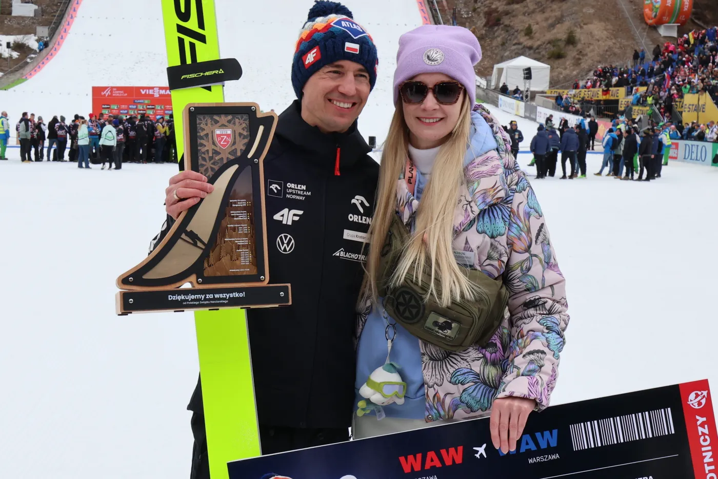 Kamil Stoch i Ewa Bilan Stoch