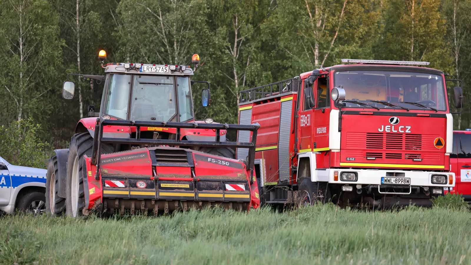 Wielki pożar lasu na Mazowszu. Na pomoc ruszyli terytorialsi i strażacy z Podlasia