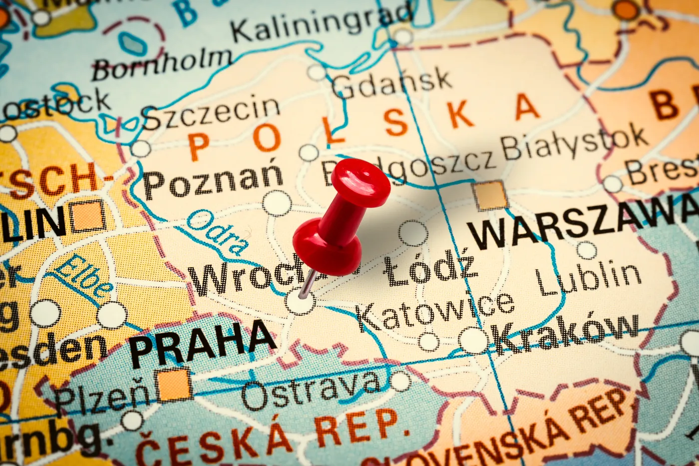 Prague,,Czech,Republic,-,January,12,,2019:,Red,Thumbtack,In