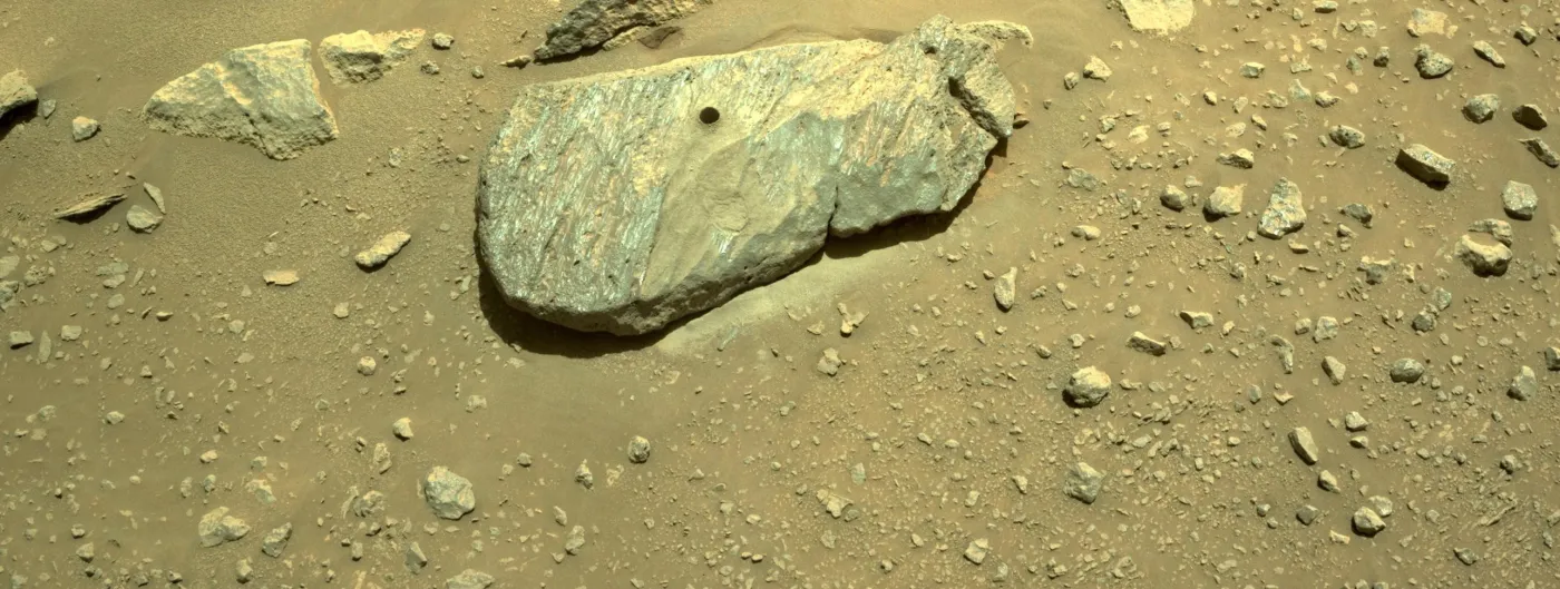 NASA: Łazik Perseverance pobrał pierwszą próbkę ze skały na Marsie
