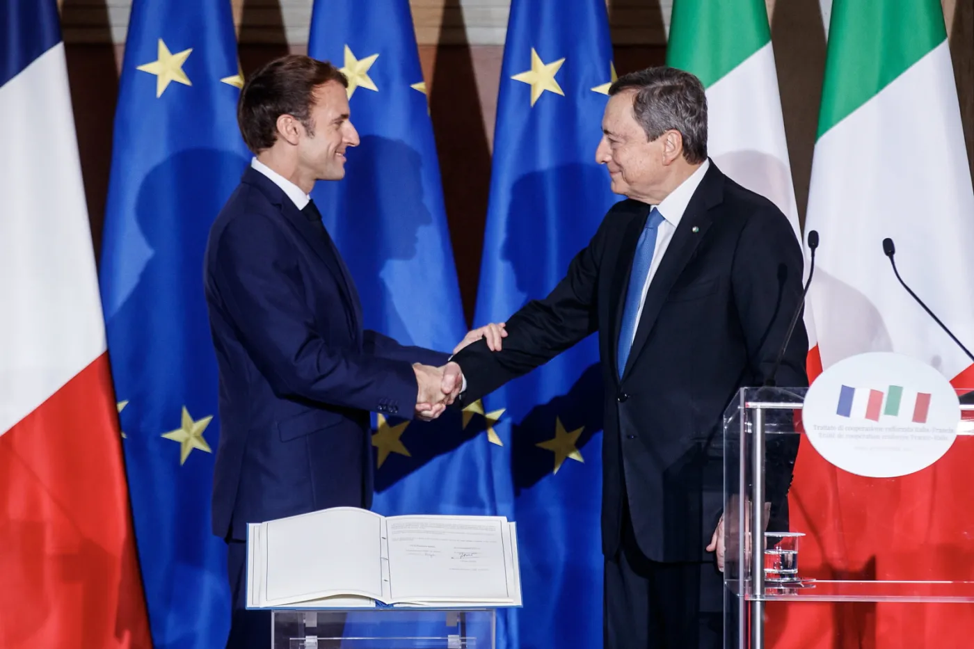 Włochy i Francja stawiają na pogłębienie relacji. Draghi i Macron podpisali traktat
