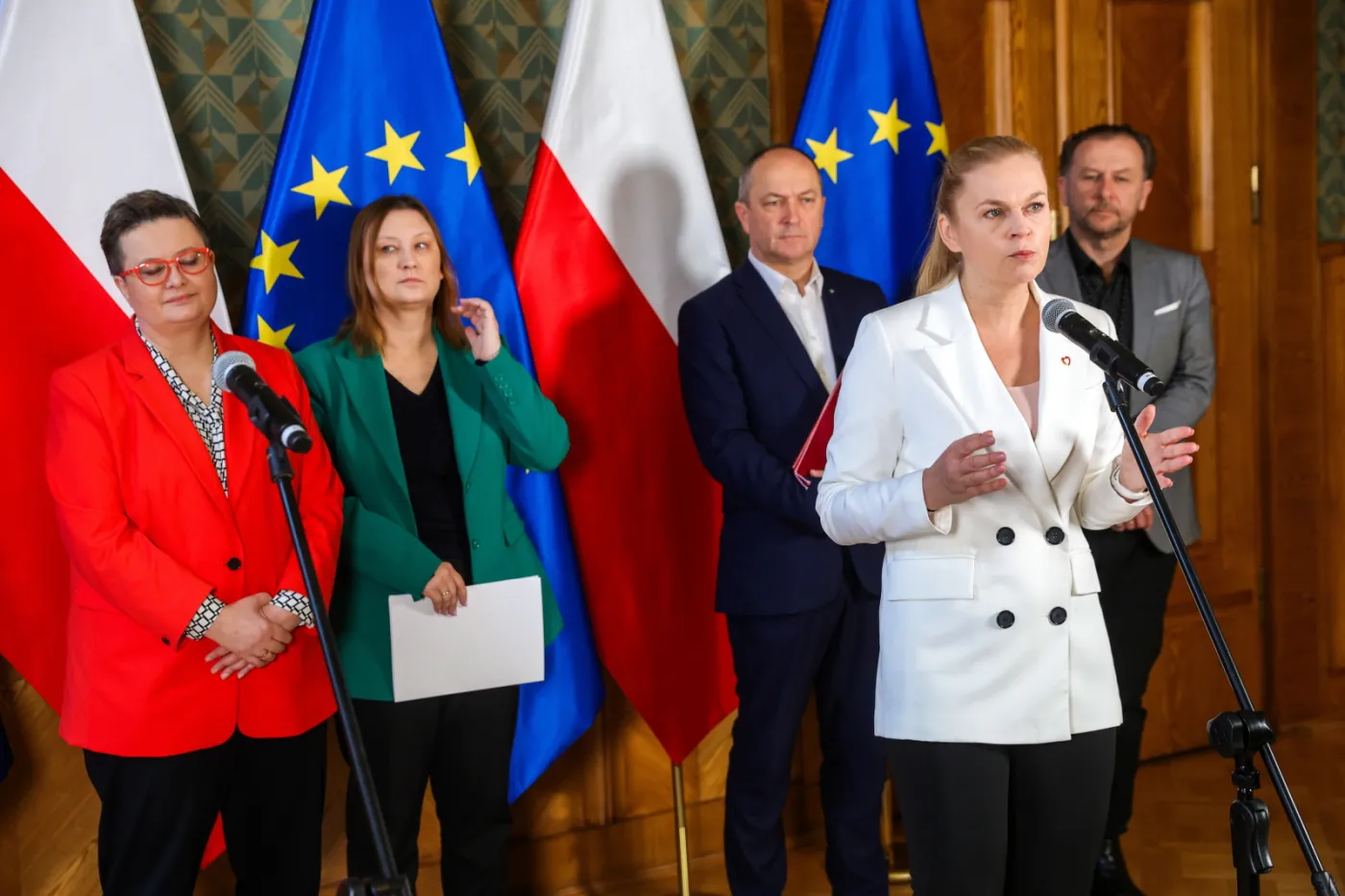 Barbara Nowacka, Katarzyna Lubnauer, Paulina Piechna-Więckiewicz, Henryk Kiepura, Robert Bartold