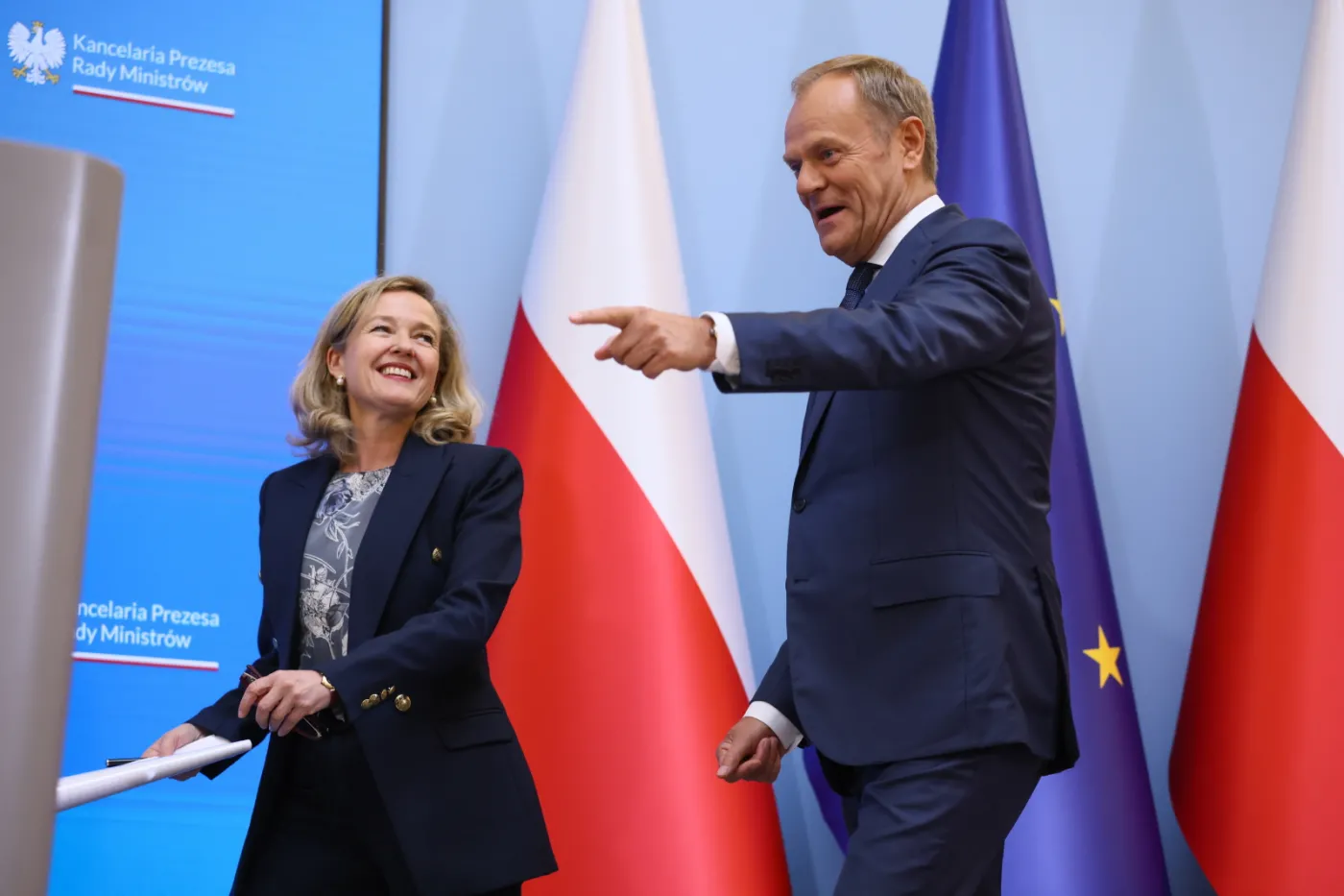 Donald Tusk, Nadia Calvino