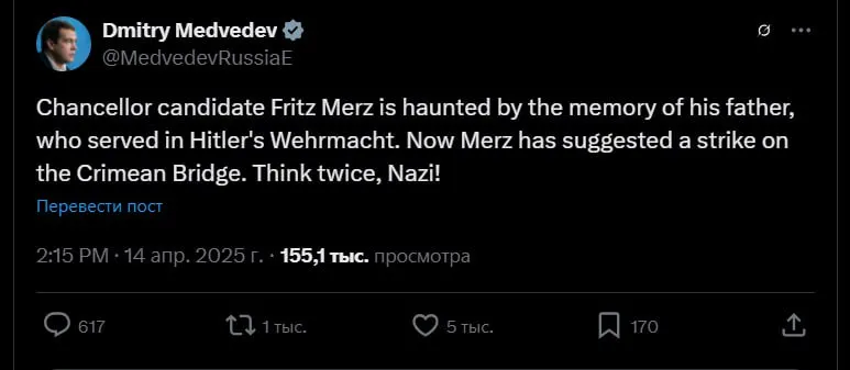 Medwiedev na X