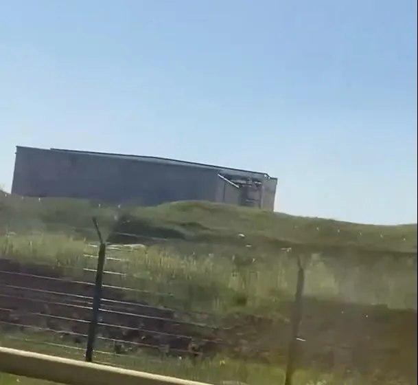 Krym lotnisko - schron zbudowany za czasów nowego rosyjskiego szefa MON