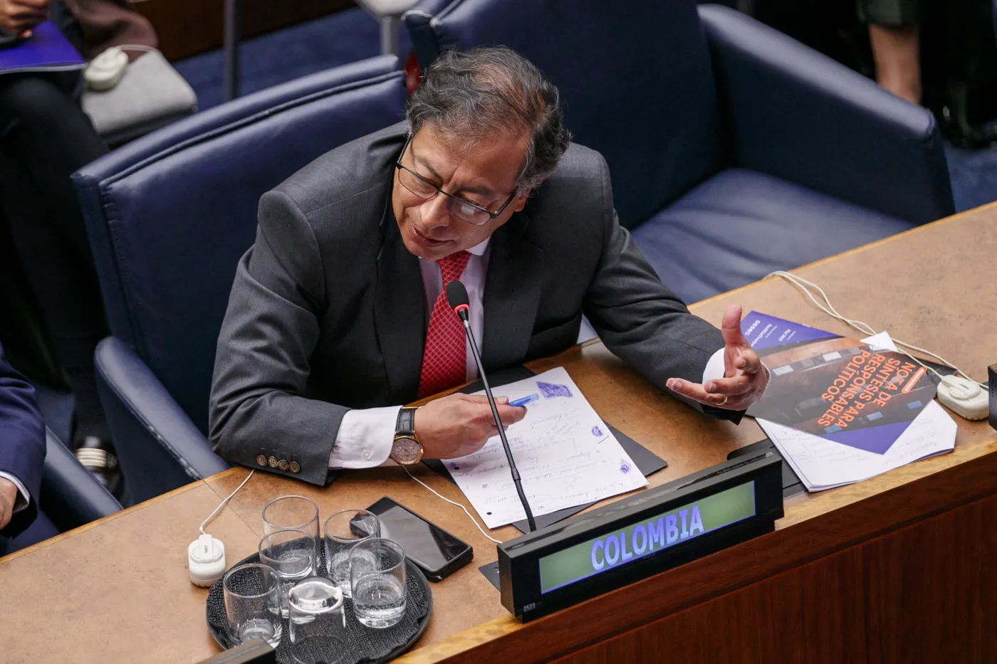 Nagranie z wystąpienia prezydenta Kolumbii w ONZ zmanipulowane; nie otrzymał dużych braw