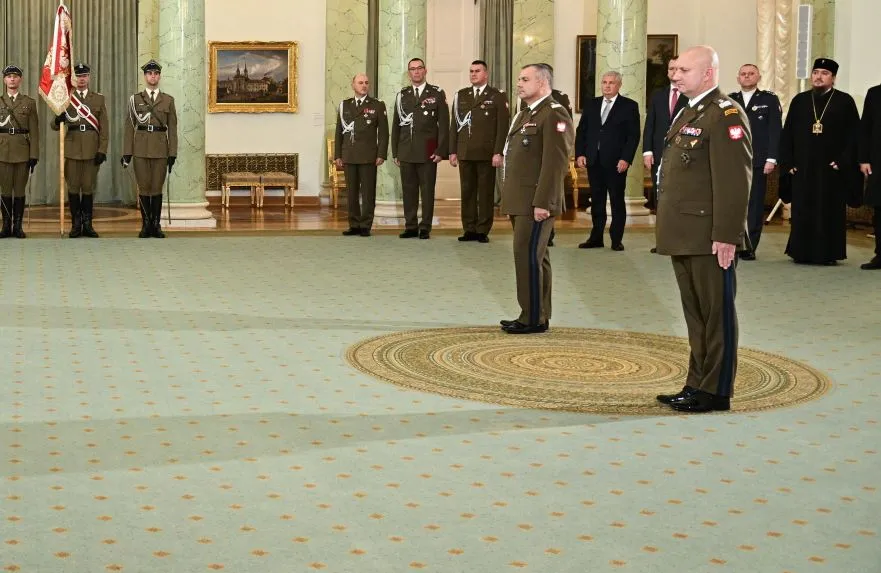 Nowo powołany Dowódca Operacyjny Rodzajów Sił Zbrojnych RP gen. Maciej Klisz raz nowo powołany Dowódca Sztabu Generalnego Wojska Polskiego gen. broni Wiesław Kukuła
