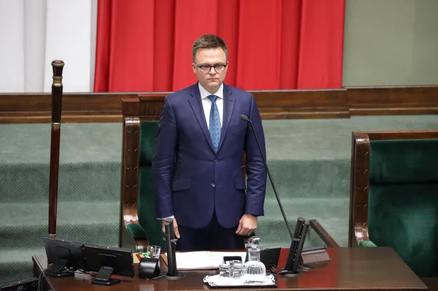 Marszałek Sejmu i jego telewizyjne orędzie. Co powiedział Szymon Hołownia?