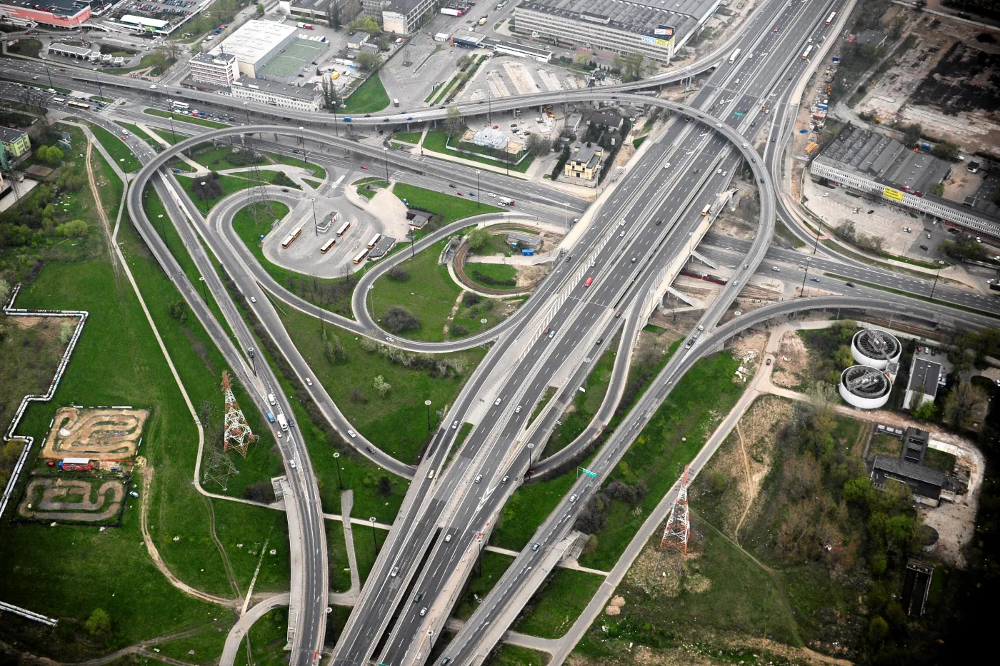 Warszawa z lotu ptaka - zdjęcia lotnicze