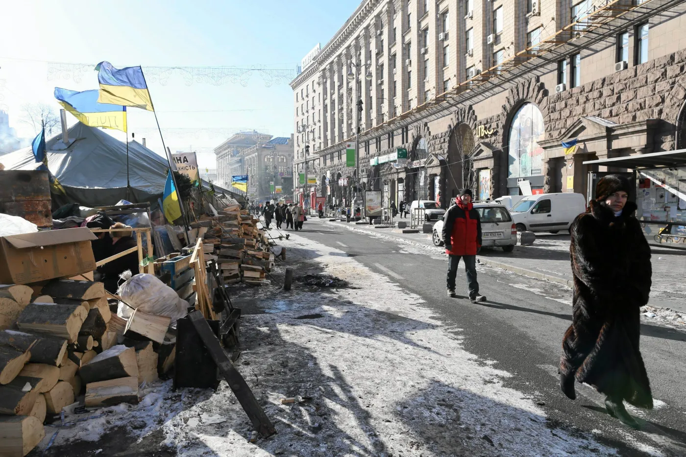 Ukraina: nieznani liderzy Majdanu już się ze sobą biją