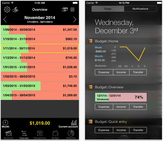 My Budget Book (iOS, Android)