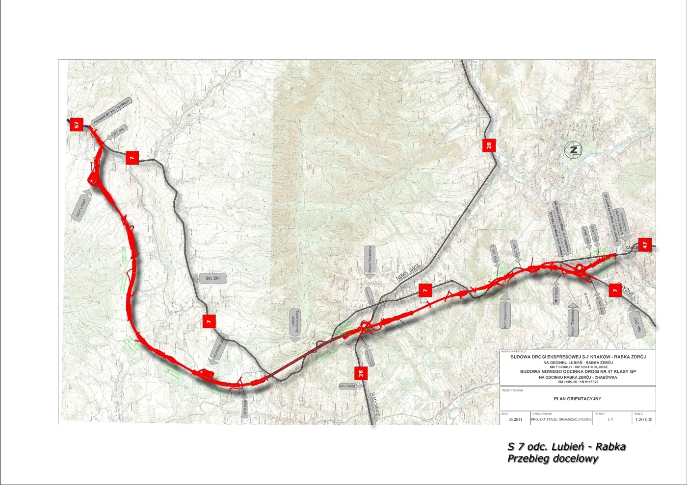 GDDKiA: Ruszyły trzy przetargi na odcinek drogi ekspresowej S7 Lubień – Rabka Zdrój