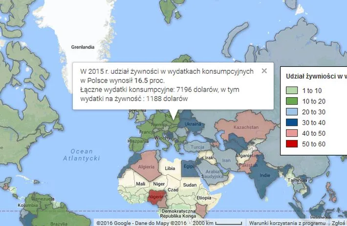 Jaką część dochodów wydajemy na jedzenie? [INFOGRAFIKI]