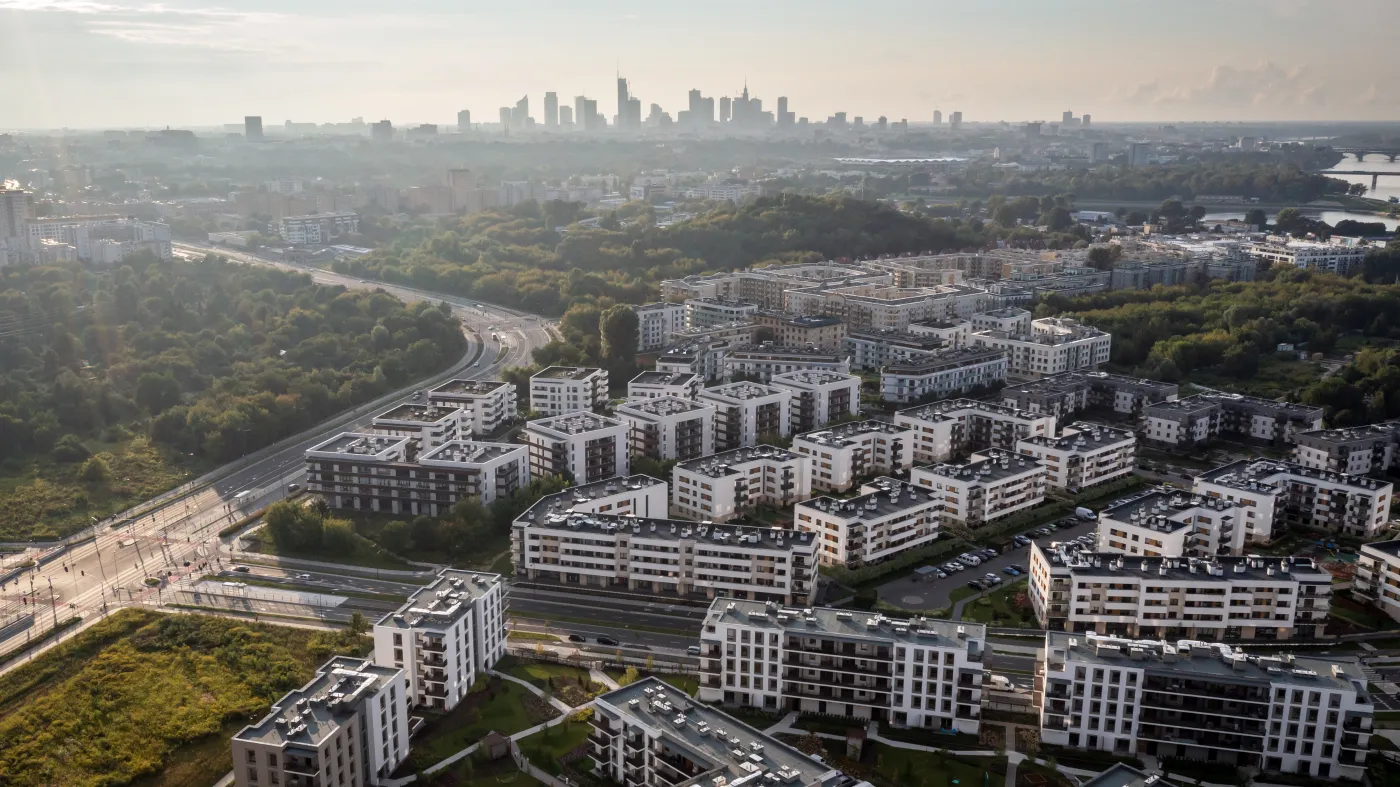 budownictwo bloki osiedle deweloperka warszawa Siekierki