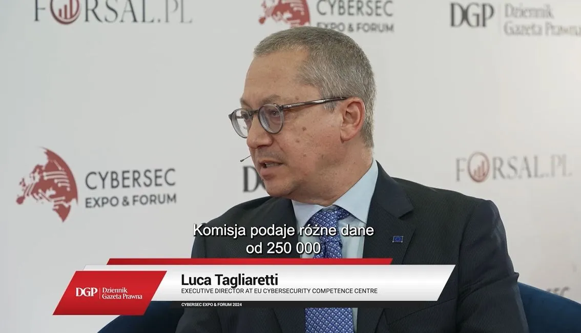 Unia Europejska mierzy się z luką w cyberumiejętnościach - rozmowa z Luca Tagliaretti podczas CYBERSEC CEE EXPO & FORUM 2024