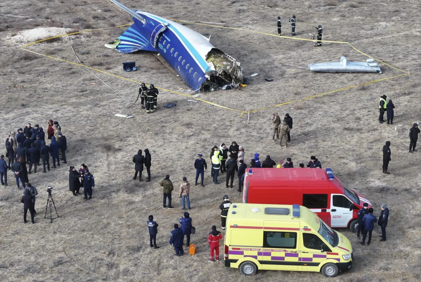 Lądowanie awaryjne Embraera 190 linii Azerbaijan Airlines. Mgła i ptak możliwą przyczyną katastrofy