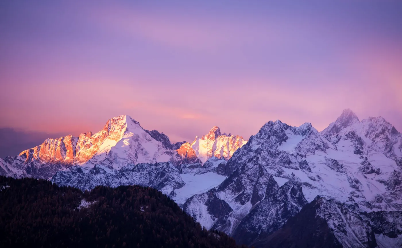 Skutki zmian klimatu w Alpach są widoczne z kosmosu