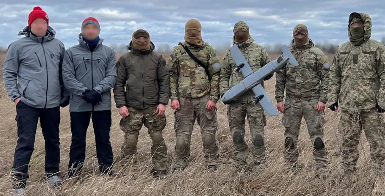 Drony i pracownicy Titan Technologies na Ukrainie