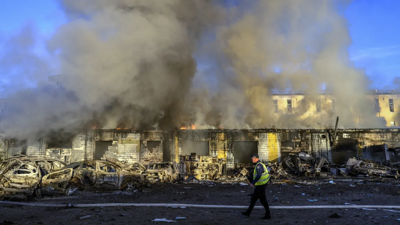 Russian overnight attack kills at least two in Kyiv