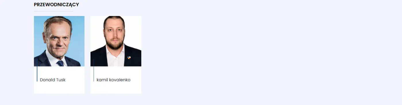 Była strona internetowa PO przejęta. Przerobione zdjęcia, Kamil ...
