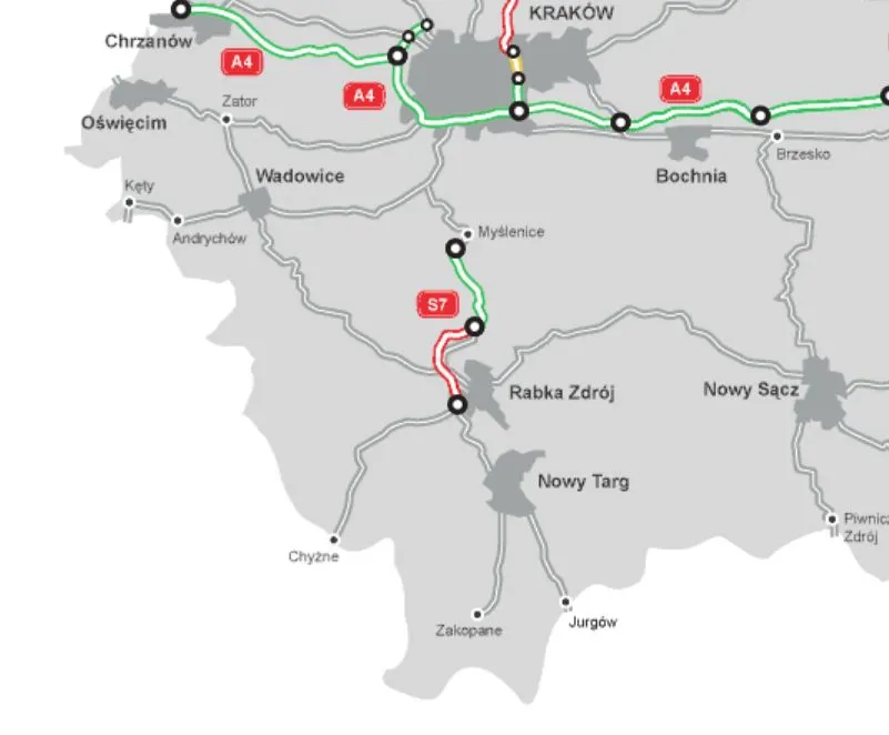 Nowoczesne wiadukty, mosty, tunel. Ruszają przetargi na nową Zakopiankę