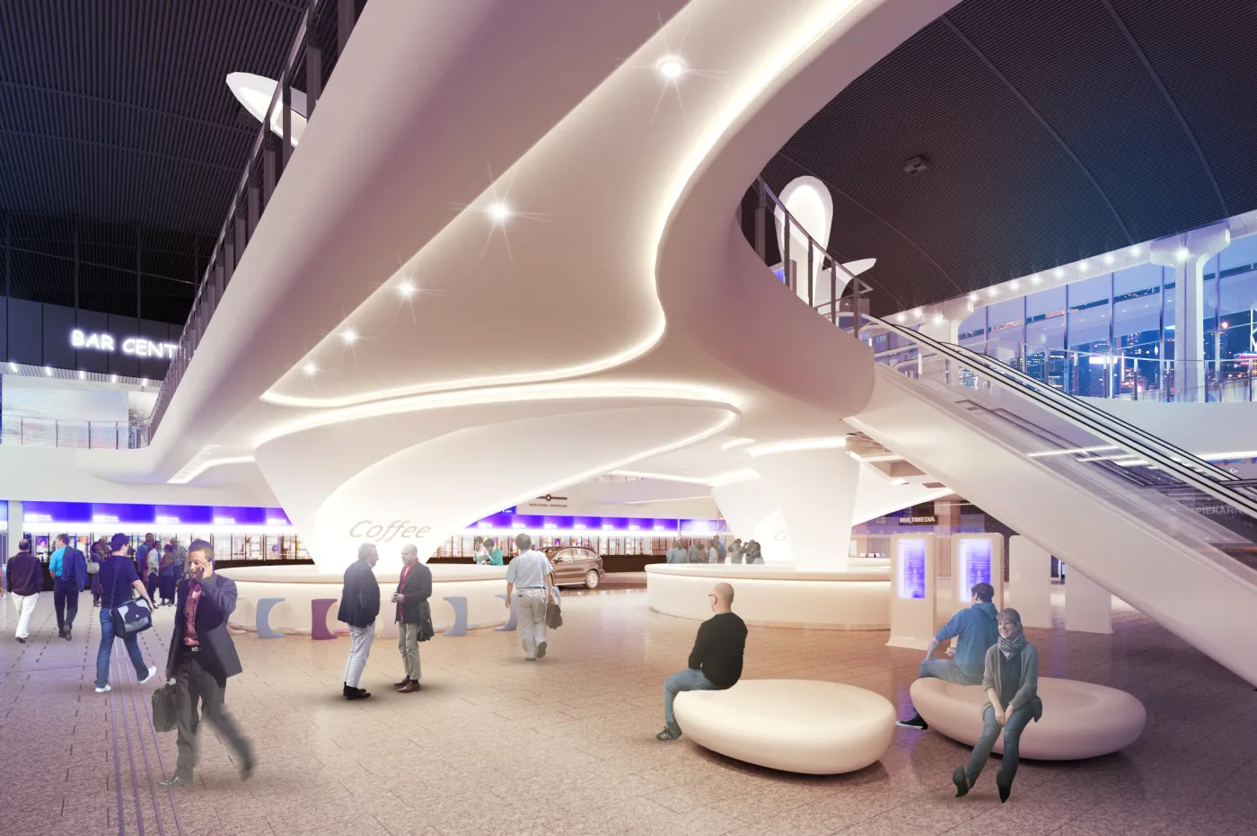 Dworcowe inwestycje PKP: kosmiczna antresola i biurowiec na jednej nodze