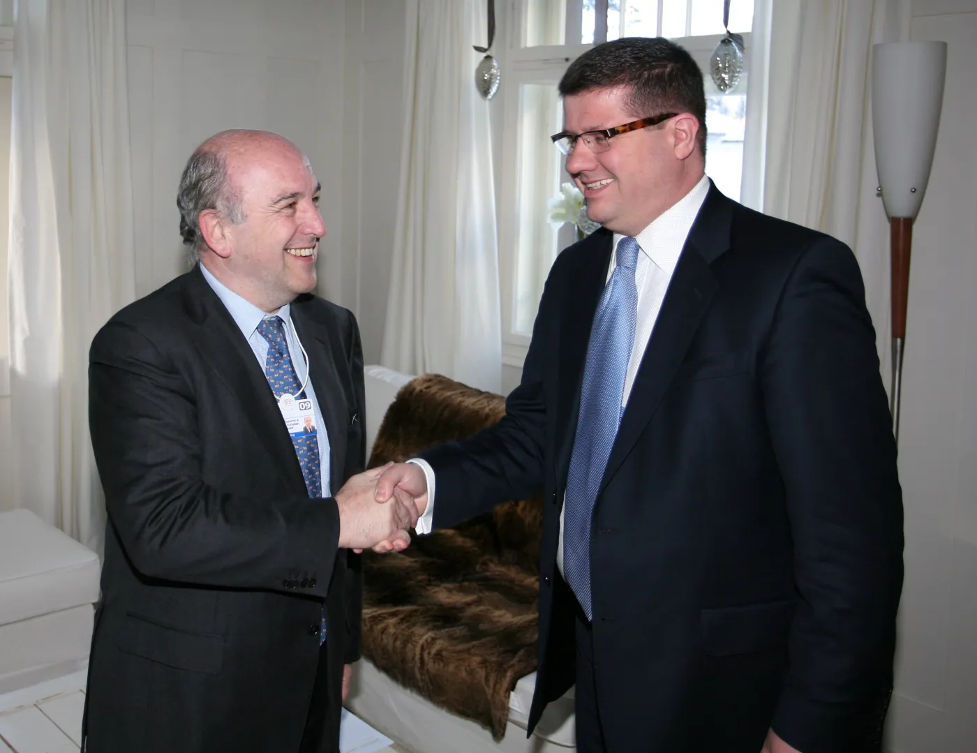 Skrzypek z Almunią o euro w Davos