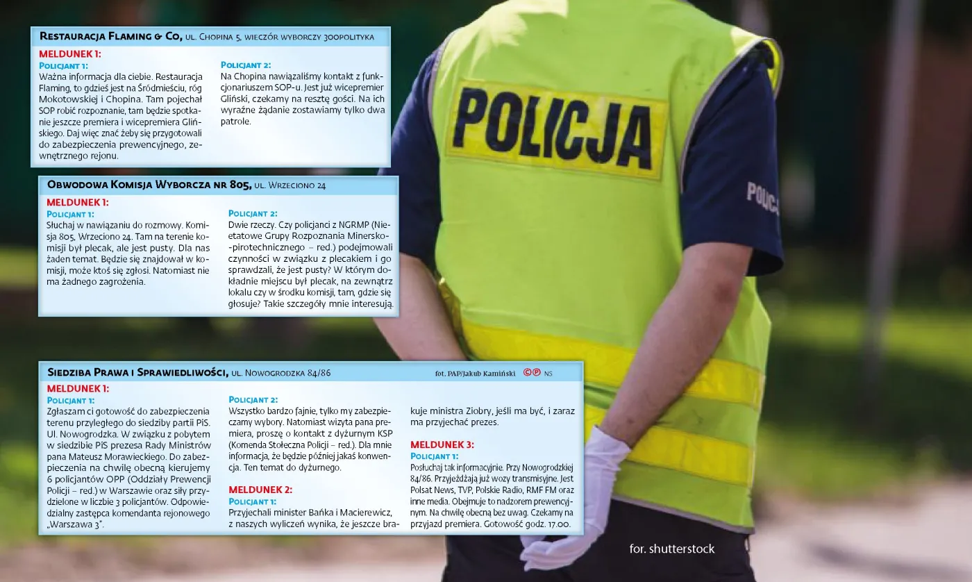 Operacja "Wybory", czyli co słychać w policji? Znów można było ich śledzić bez problemu