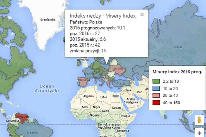 Mapa największych nędzarzy świata. Sprawdź wskaźnik nędzy dla 63 państw świata