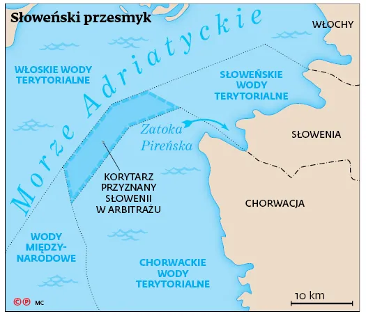 Słowenia bez dostępu do wód międzynarodowych? Spór graniczny między Zagrzebiem a Lublaną jest coraz poważniejszy [MAPA]