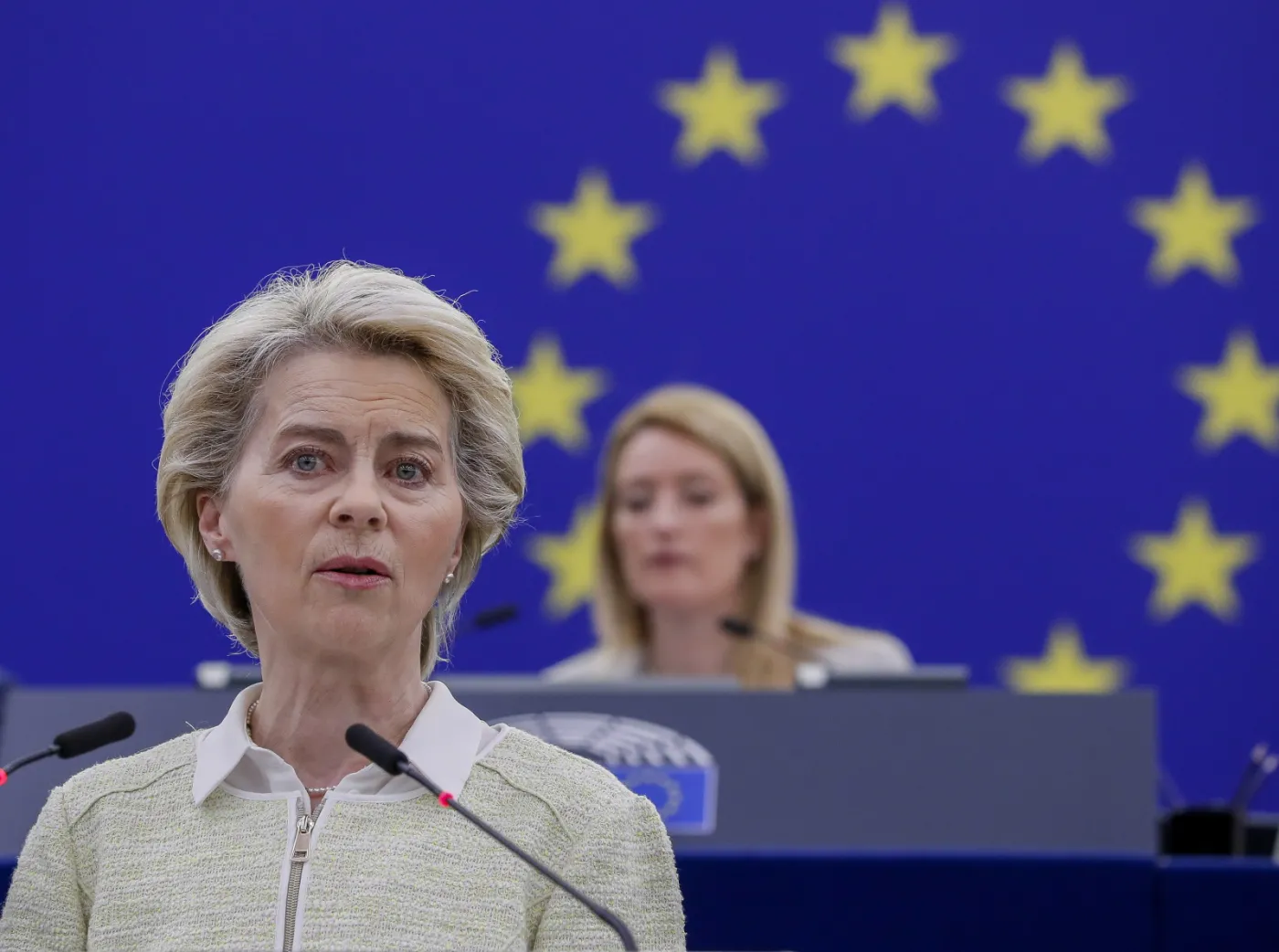Von der Leyen: Chciałabym oddać hołd Polakom, którzy w niesamowity sposób pomagają uchodźcom