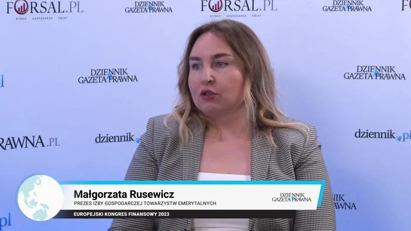 Rusewicz: Młodzi Polacy nie myślą o przyszłości emerytalnej