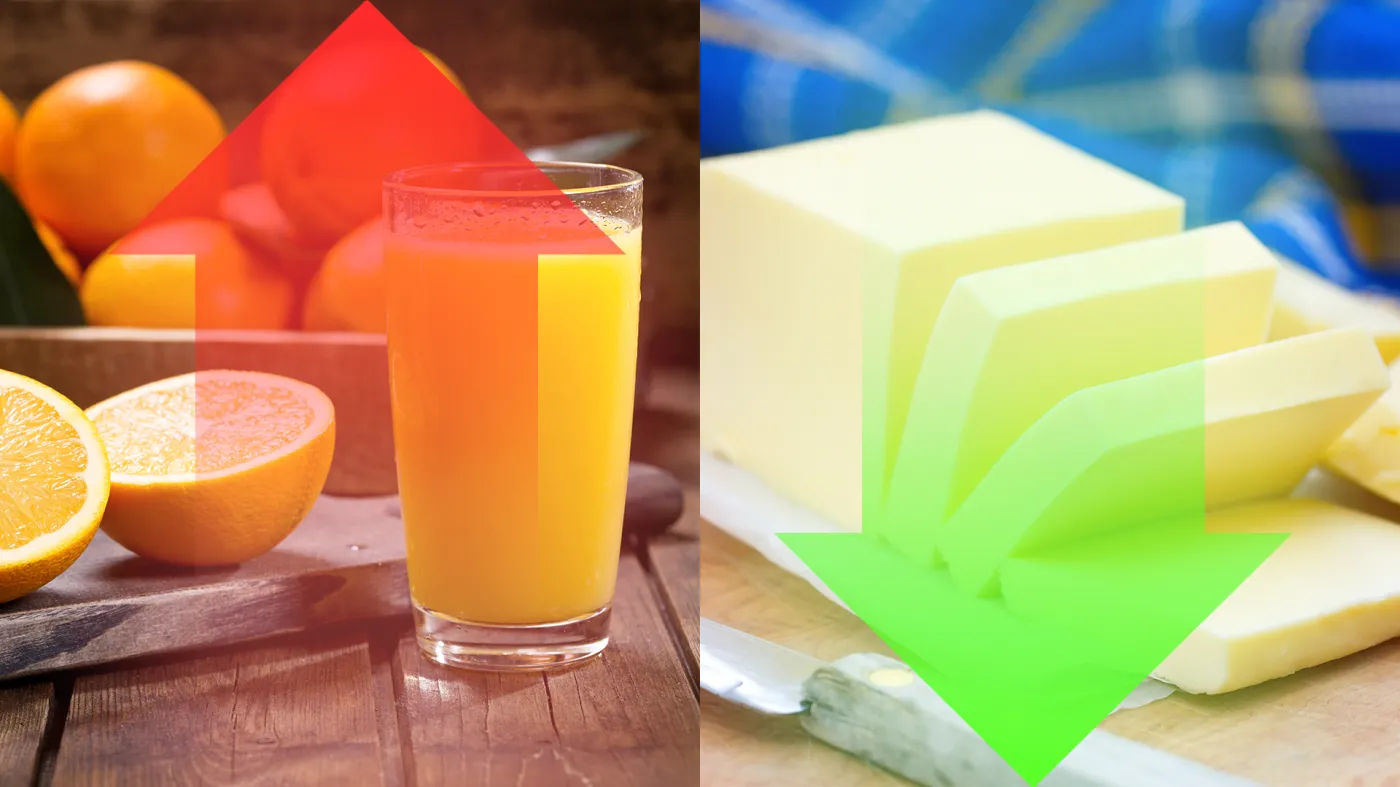 Napoje w górę, masło w dół. Co drożało, a co taniało w 2023 roku?