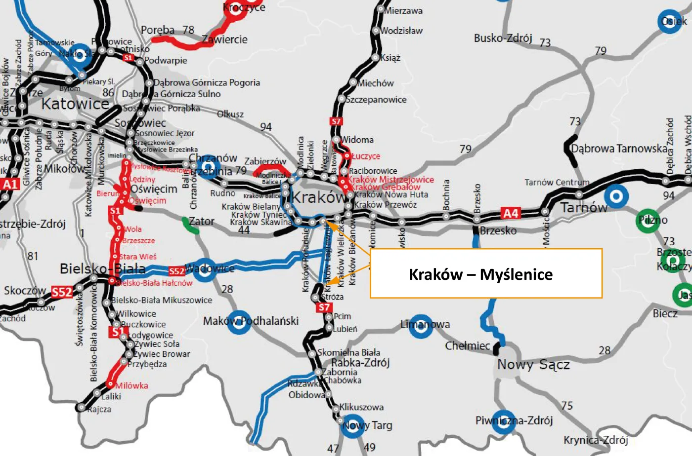 S7 - Kraków – Myślenice