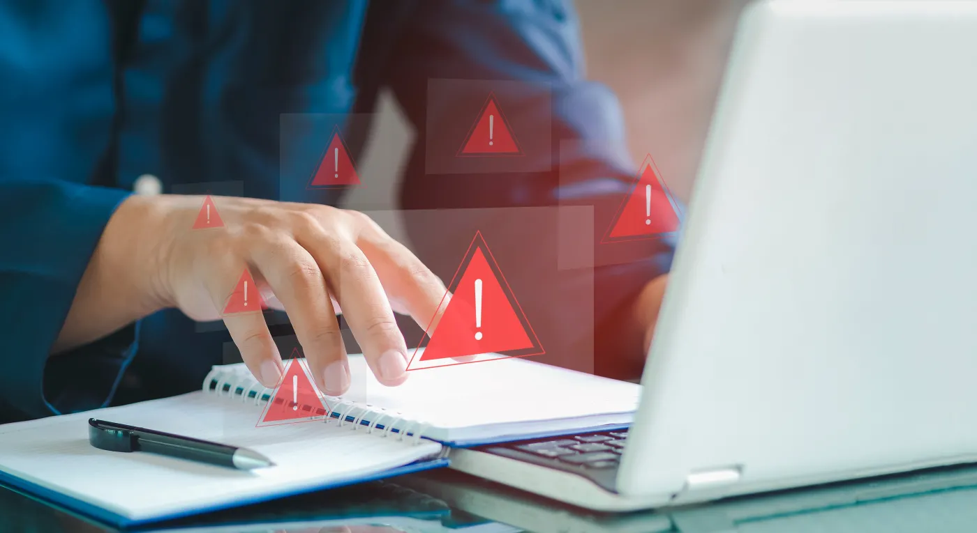 System,Hacked,Alert,After,Cyber,Attack,On,Computer,Network.,Compromised