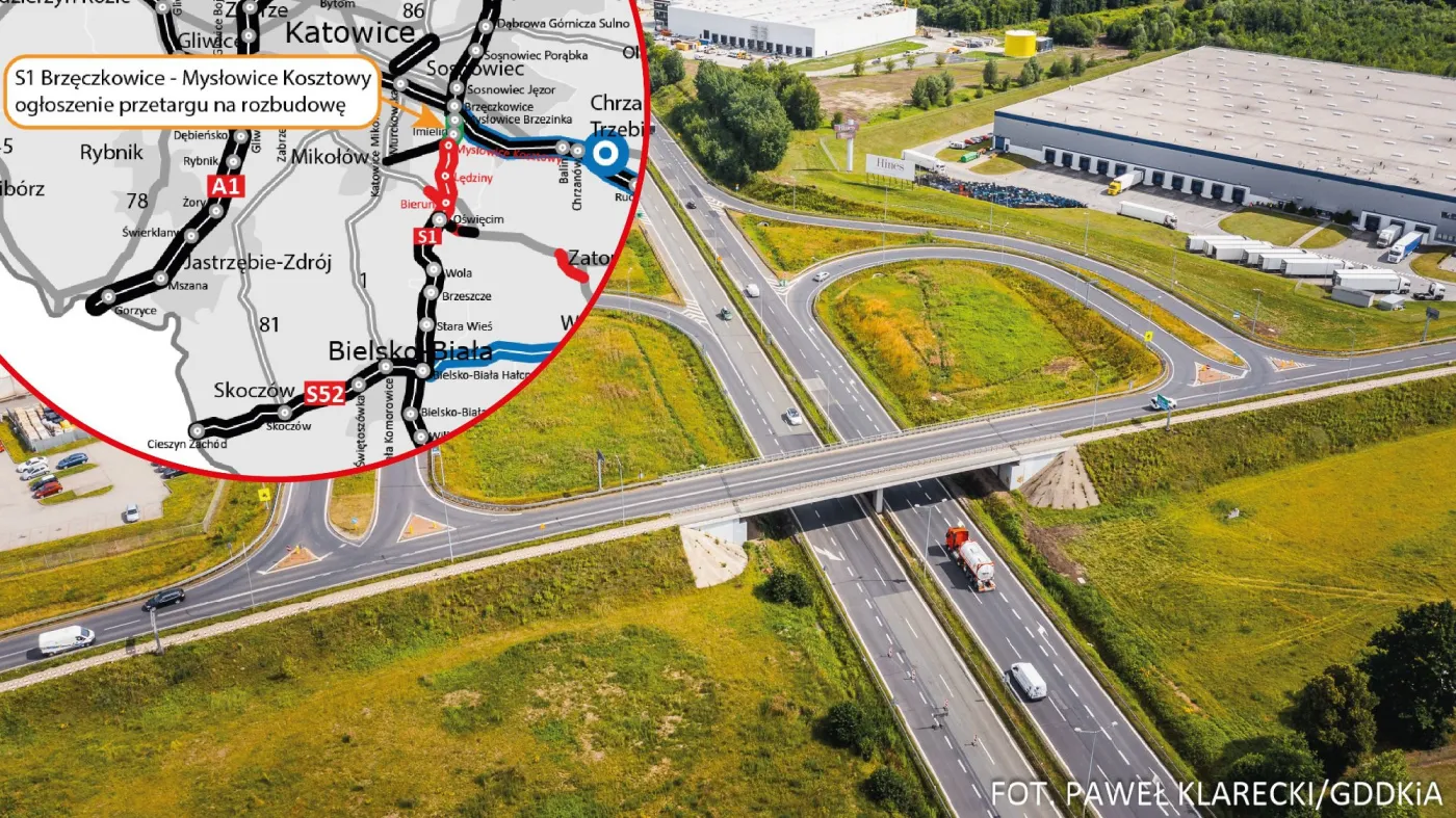 Duża inwestycja na S1 coraz bliżej. Ten odcinek na Śląsku przejdzie gruntowną przebudowę