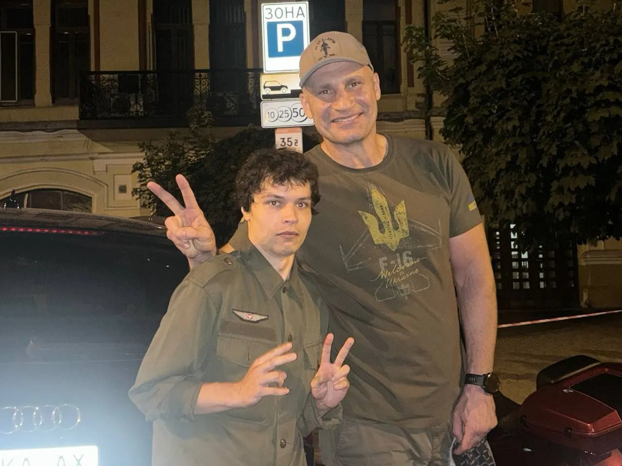 Kliczko na proteście