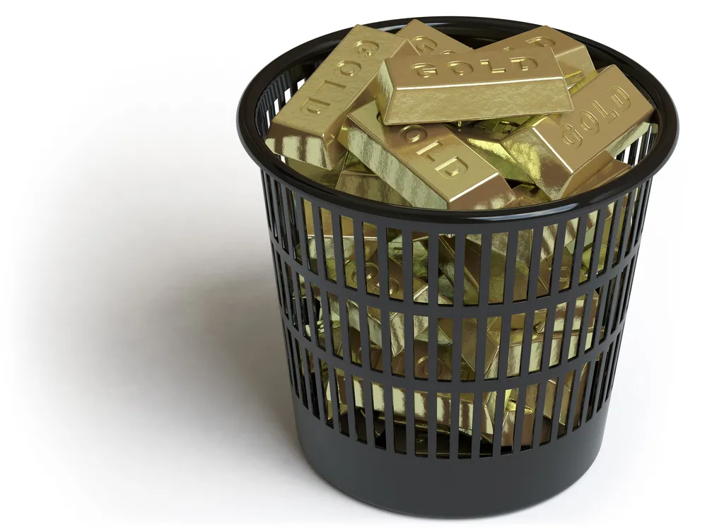 Złoto w śmieciach