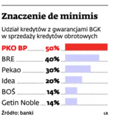 Gwarancje de minimis od BGK rozruszały rynek kredytów obrotowych