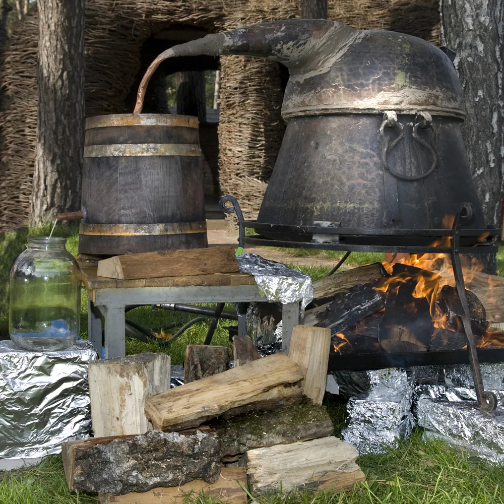 Białoruskie drony szukają ukrytych w lasach bimbrowni