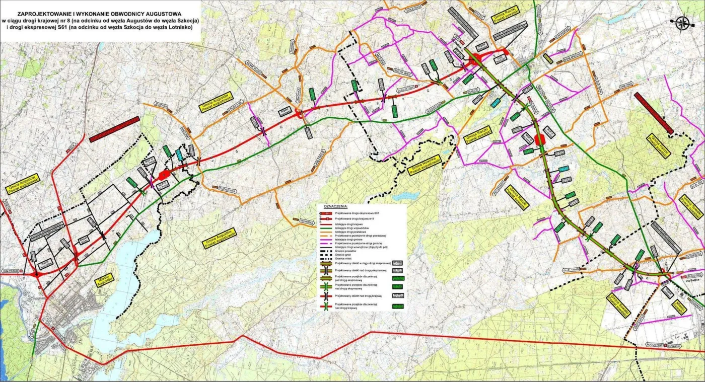 Obwodnica Augustowa wreszcie gotowa. Protesty mieszkańców sparaliżują otwarcie? [MAPA]