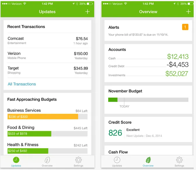 Mint Personal Finance (iOS)
