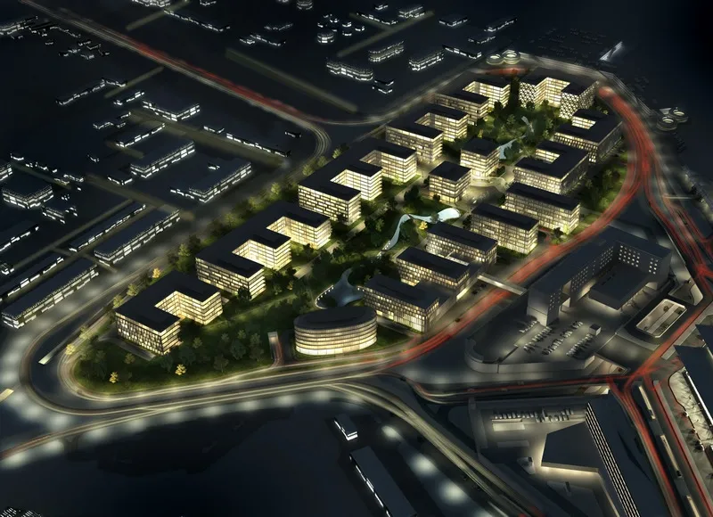 Chopin Airport City. Porty Lotnicze budują wielkie osiedle biurowców [WIZUALIZACJE]