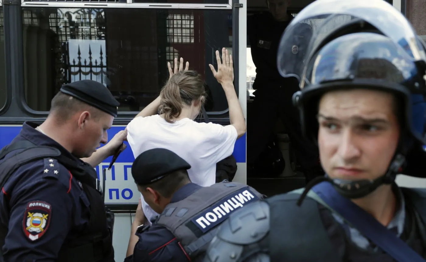 Zatrzymania w Moskwie