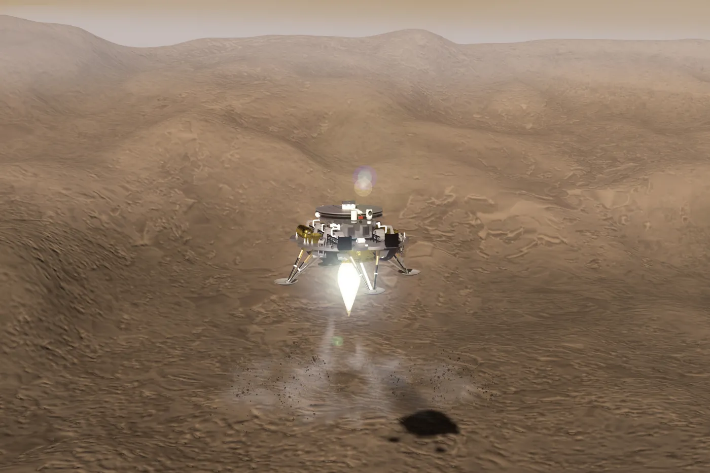 Pierwsza chińska sonda wylądowała na Marsie