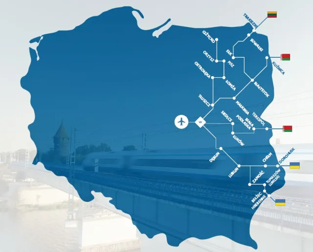 CPK zleciło studium wykonalności dla linii kolejowej Ostrołęka-Łomża-Giżycko