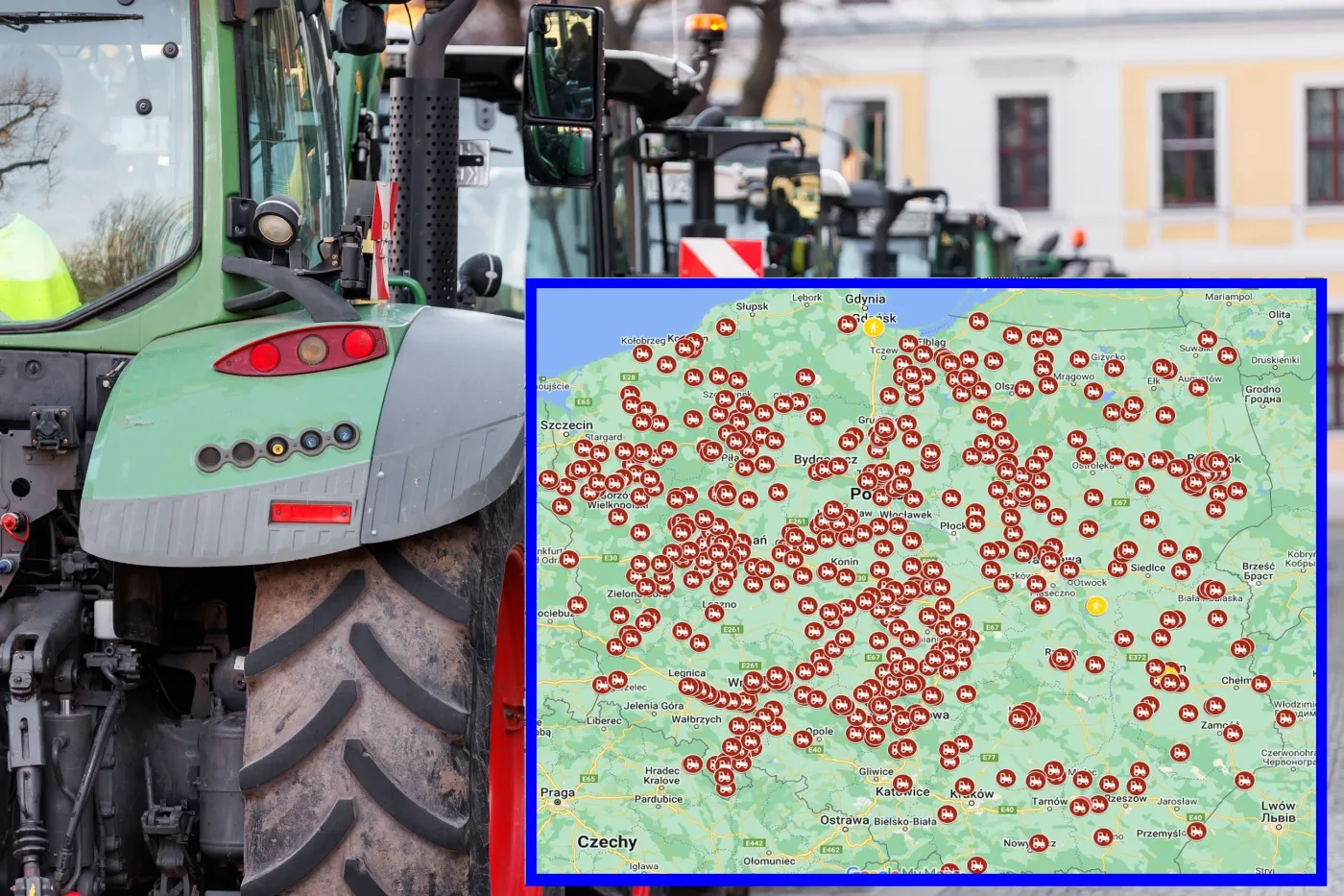 Protest rolników 20 marca. Blokady dróg obejmą cały kraj [MAPA]