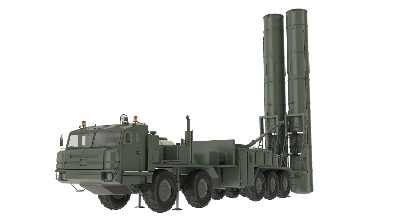 Russian,S-500,Triumf,Air,Defense,System,Vehicle,Isolated,On,White