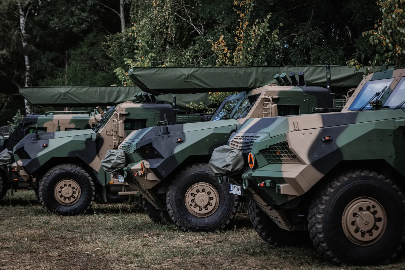 Zestawy rozpoznawczo-uderzeniowe Gladius składają się z wyrzutni (widoczne na zdjęciu) oraz dronów rozpoznawczych (FT-5) i uderzeniowych (BSP-U). Zestawy produkowane są przez polską spółką WB Electronics.