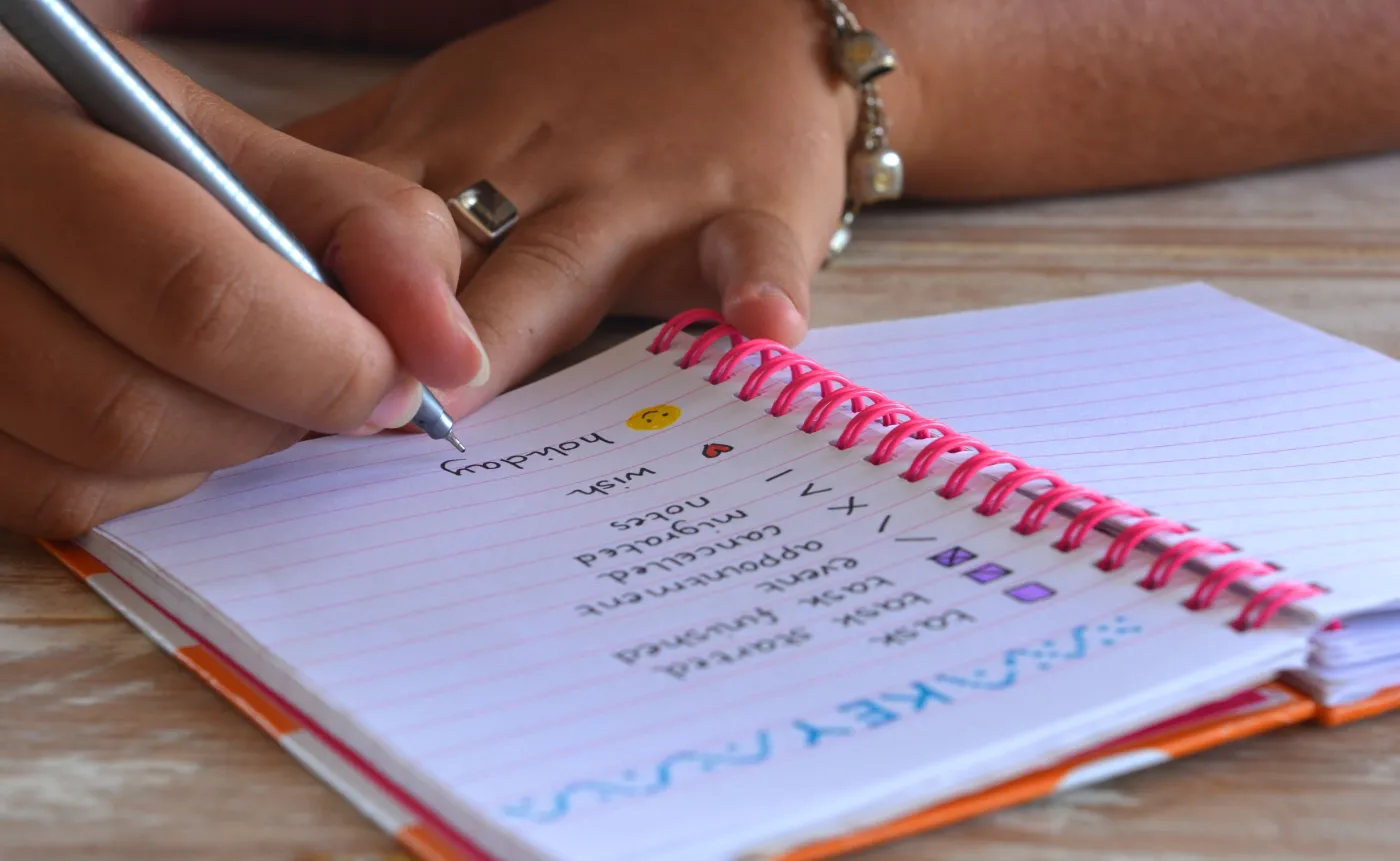 Notes, bullet journal, planer